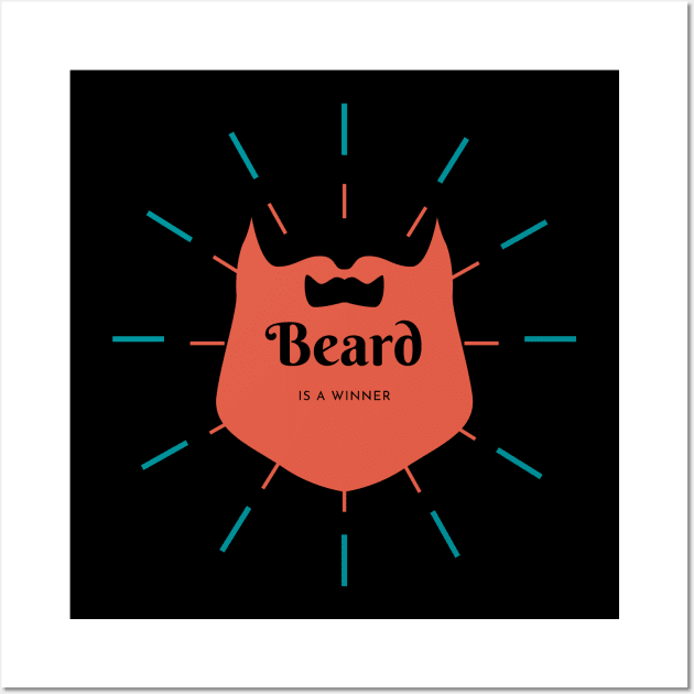 FITZMAGIC This Beard is a winner! Wall Art by Car Boot Tees